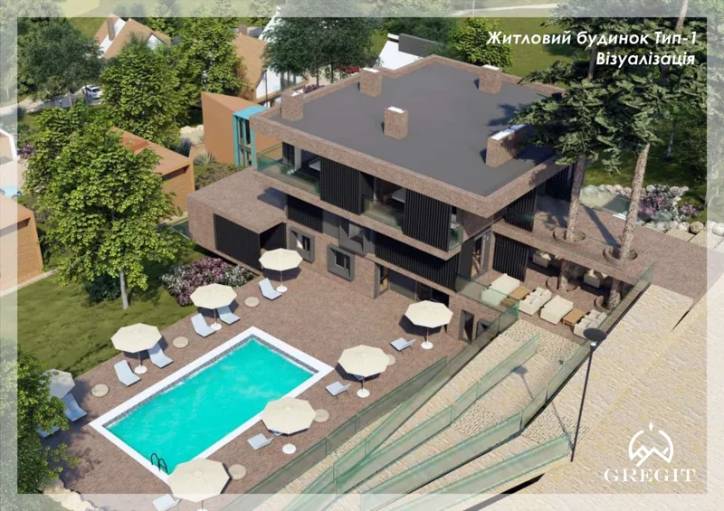 Новий дім GREGIT Hills поруч зі старою гуцульською хатою